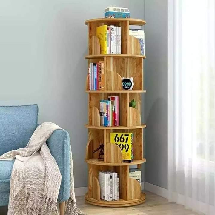 360 Degree to rotating bookshelf