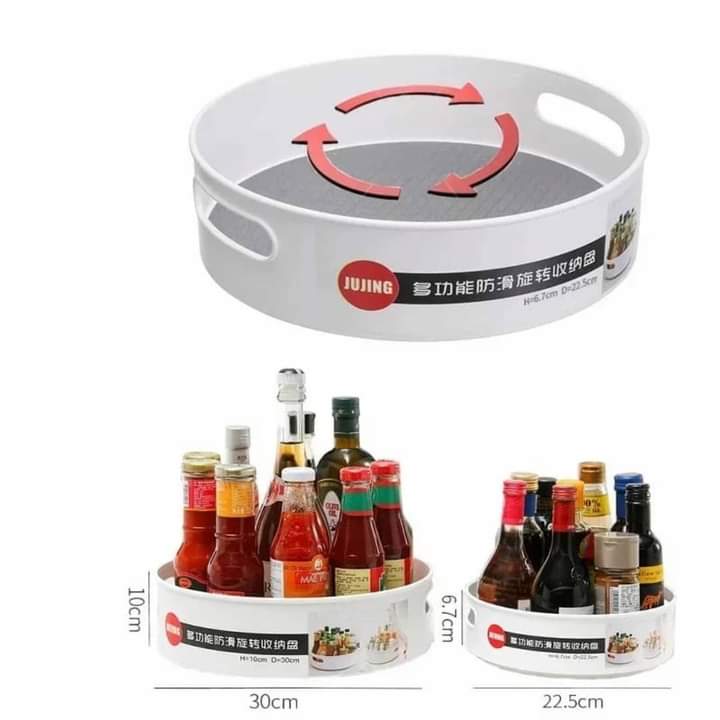 Multifunctional rotating tray