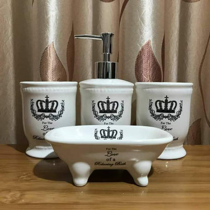 4pc bathroom organizer set