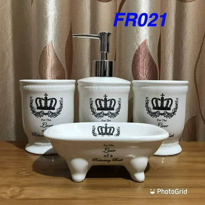 4pc bathroom organizer set