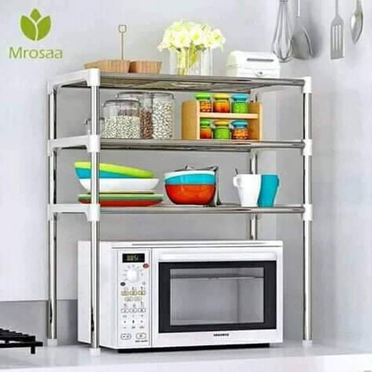 Microwave stand organizer