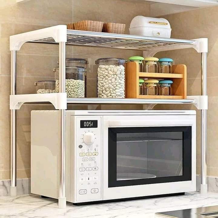 Microwave stand organizer