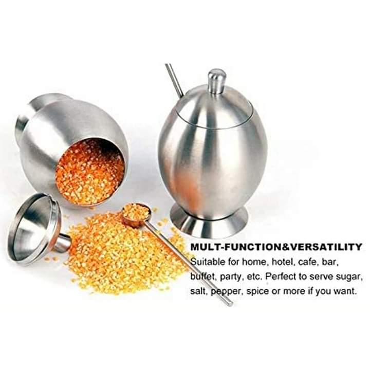 Stainless sugar dish /spice bowl