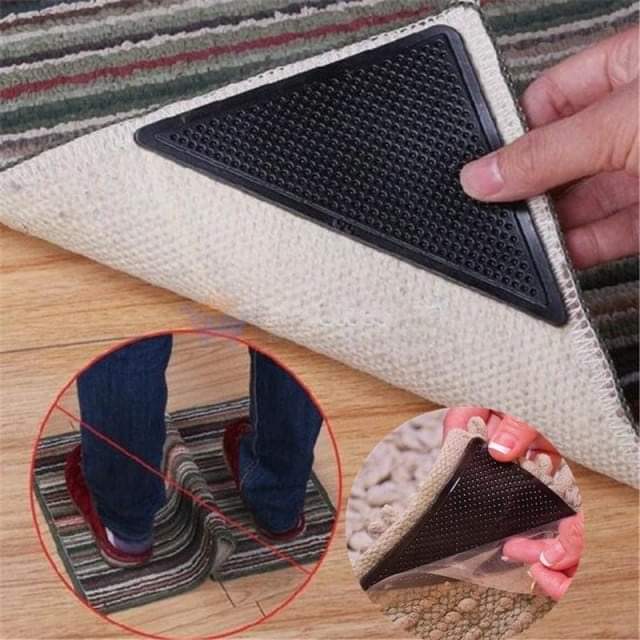 Carpet edge antislip grippers