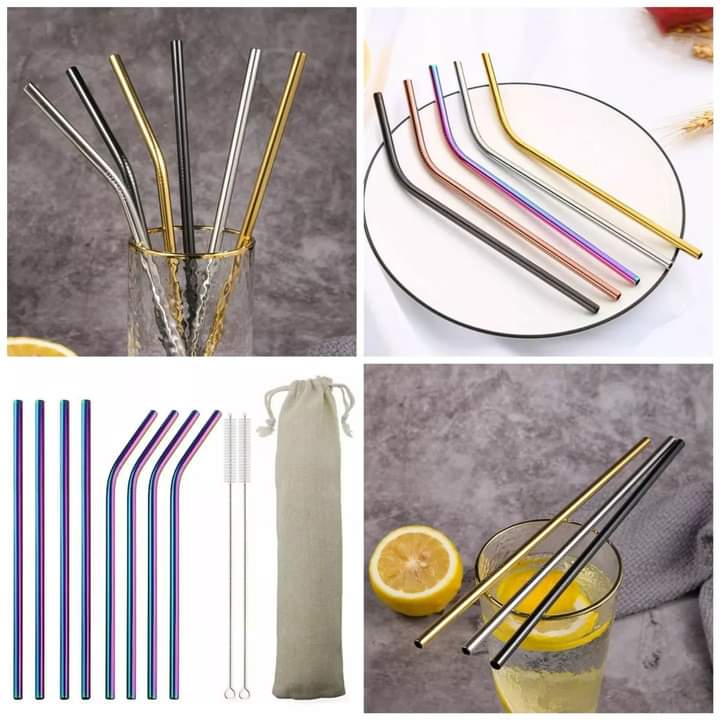 Reusable metal straws