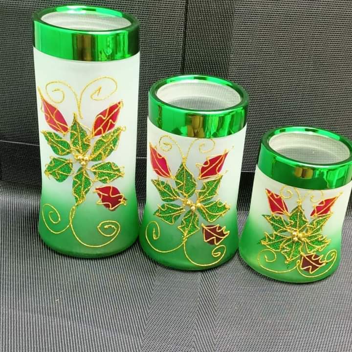 3pc glass canisters