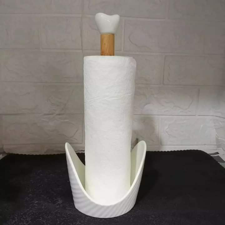 Ceramic kitchen tissue holder