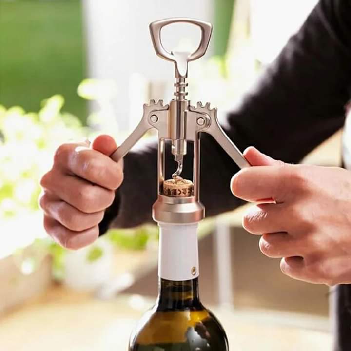 Stainless wine opener