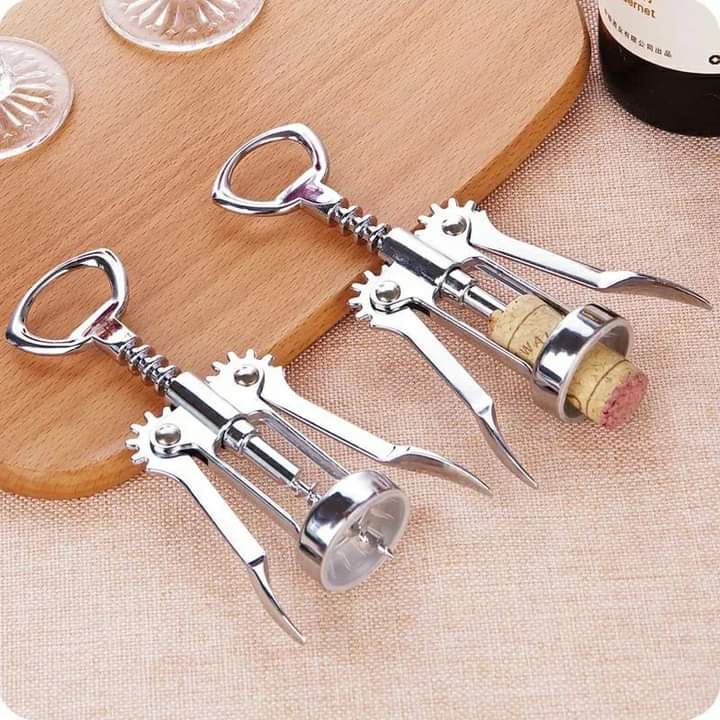 Stainless wine opener