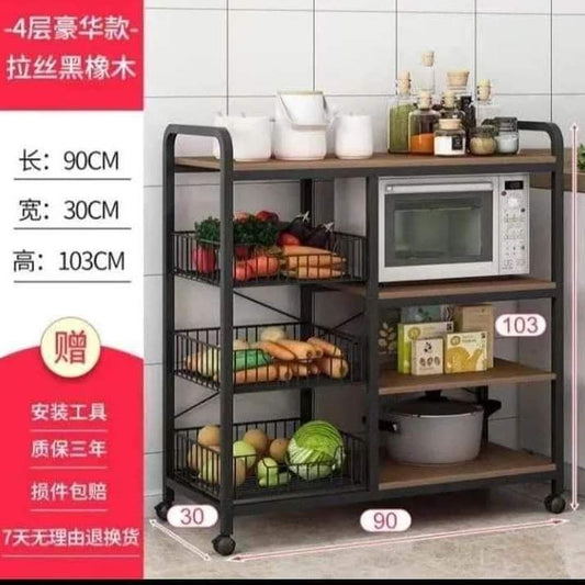 Movable kitchen organizer