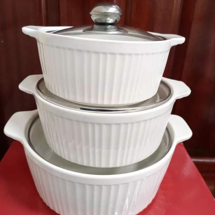 Ceramic serving bowls 3pc