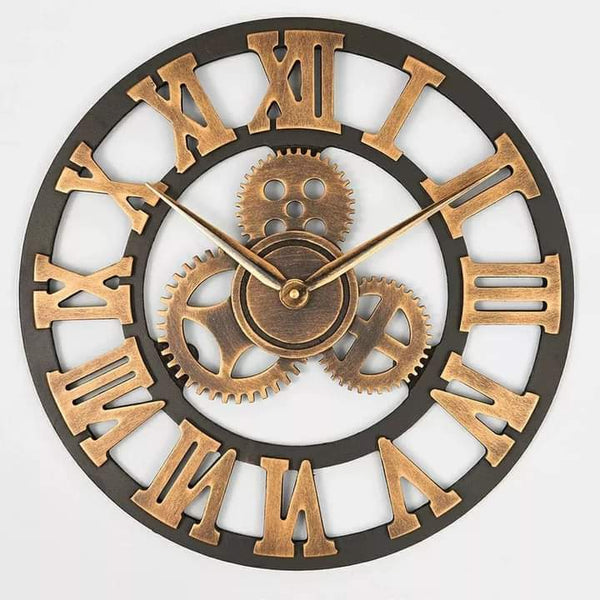 Roman Numeral Metal Wall Clock