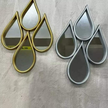 Decorative tear 4 drop mirrors