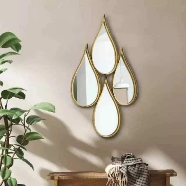 Decorative tear 4 drop mirrors