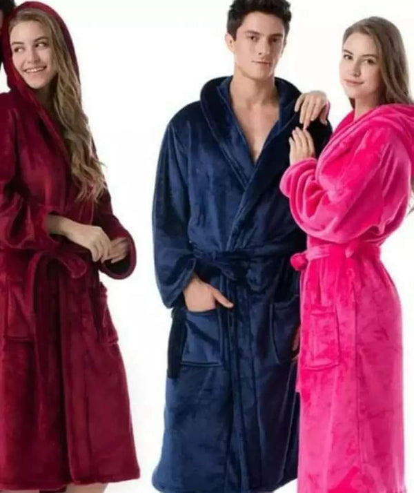 Micro fiber fleece bathrobes