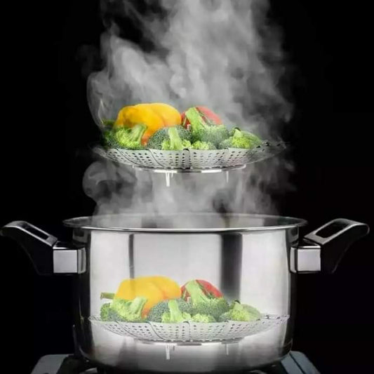 Stainless steel vegetable steamer