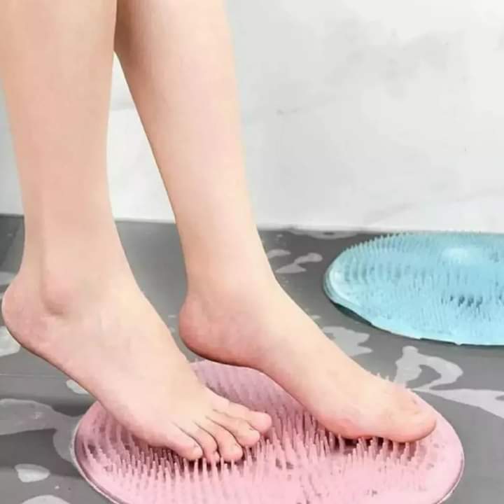 Silicone foot exfoliating bath mat