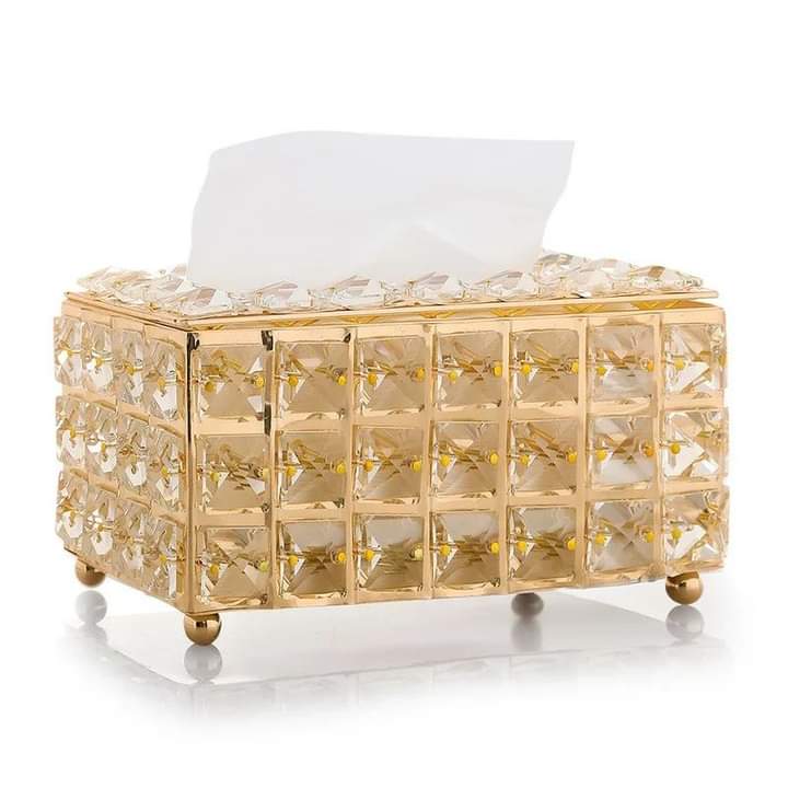 Crystal serviette holder