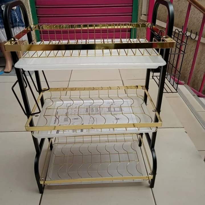 3 tier dish rack drainer