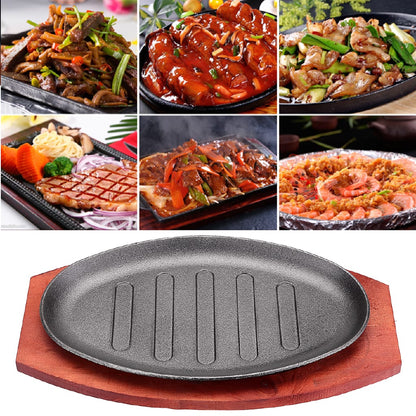 Sizzling hot plate