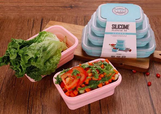 Collapsible food storage containers