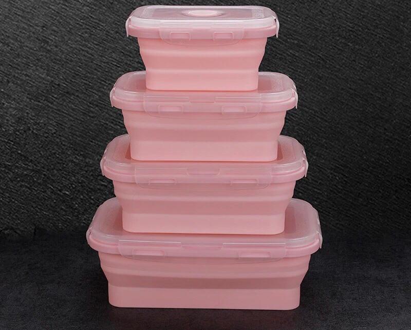 Collapsible food storage containers