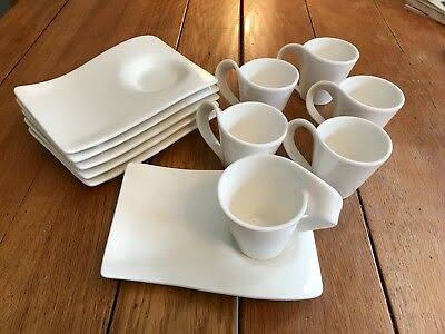 Porcelain swag cups+ saucer