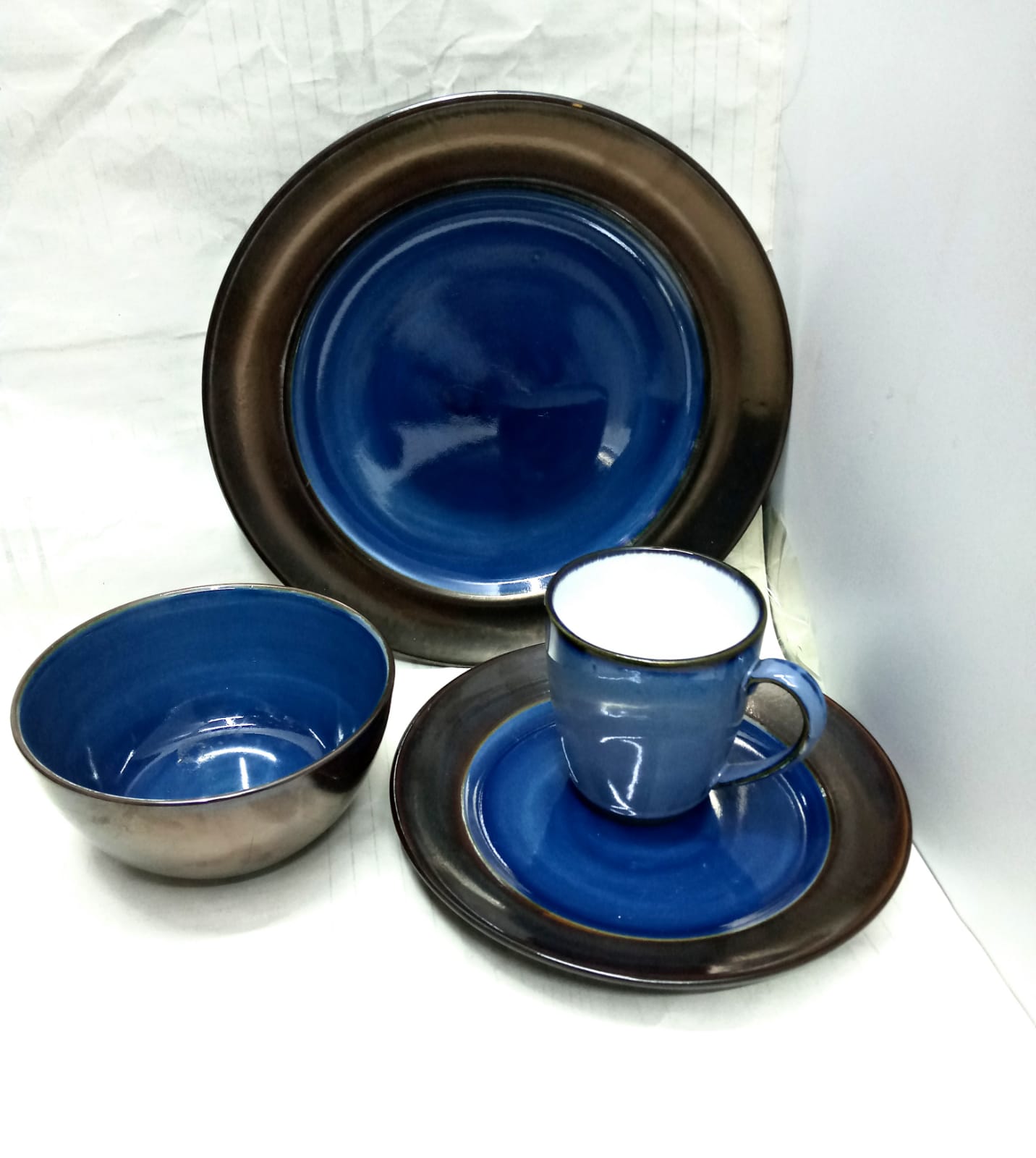 6pc ceramic dinner set