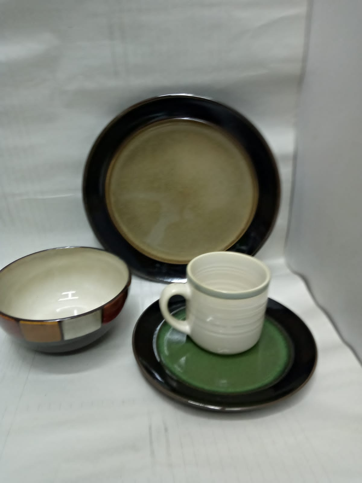 6pc ceramic dinner set