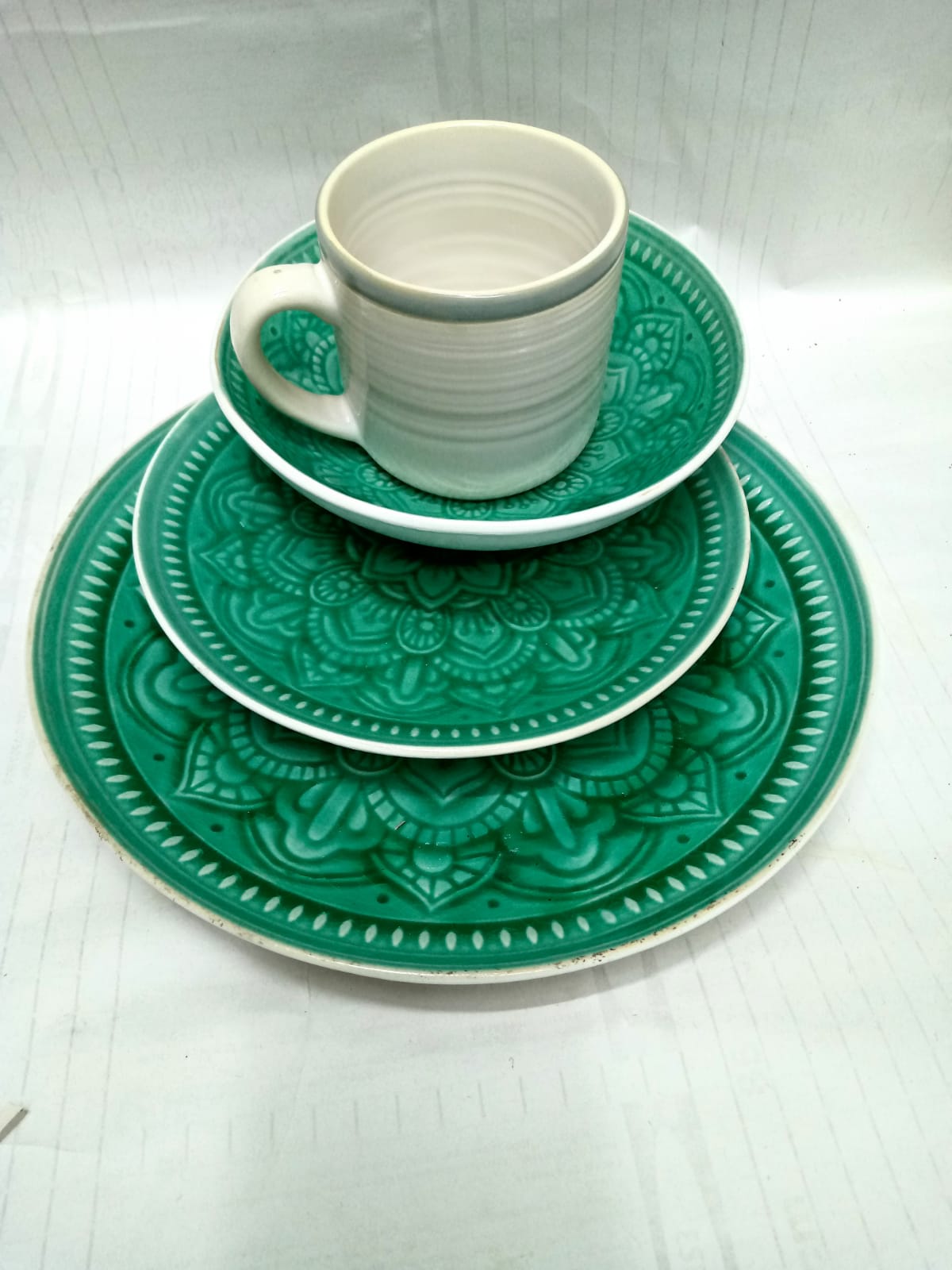 6pc ceramic dinner set