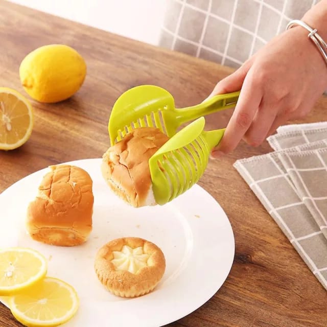 Handheld round fruit tongs