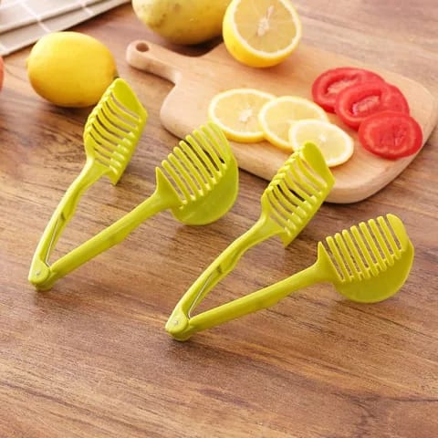 Handheld round fruit tongs