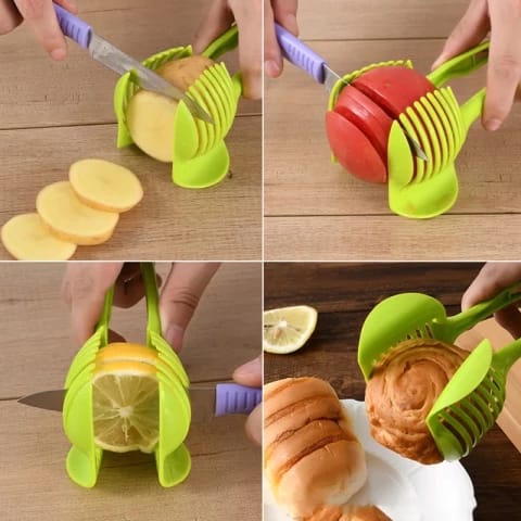 Handheld round fruit tongs