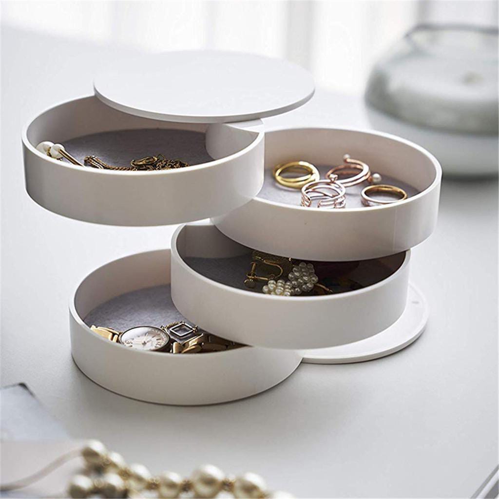 4 layered rotating storage box