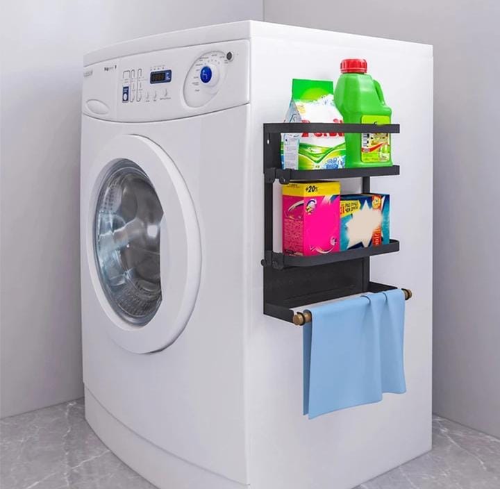 Metallic fridge/washing machine organiser