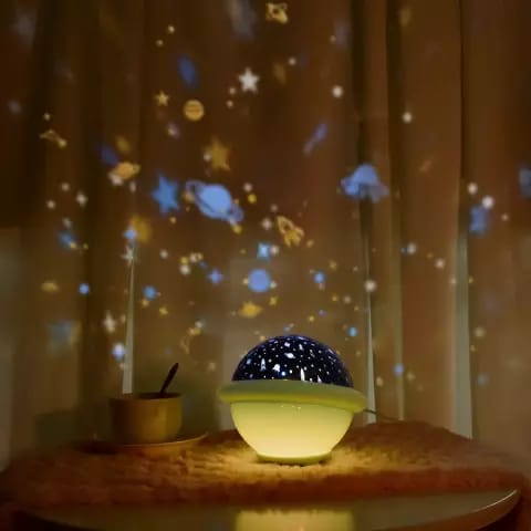 Moon star projector night light