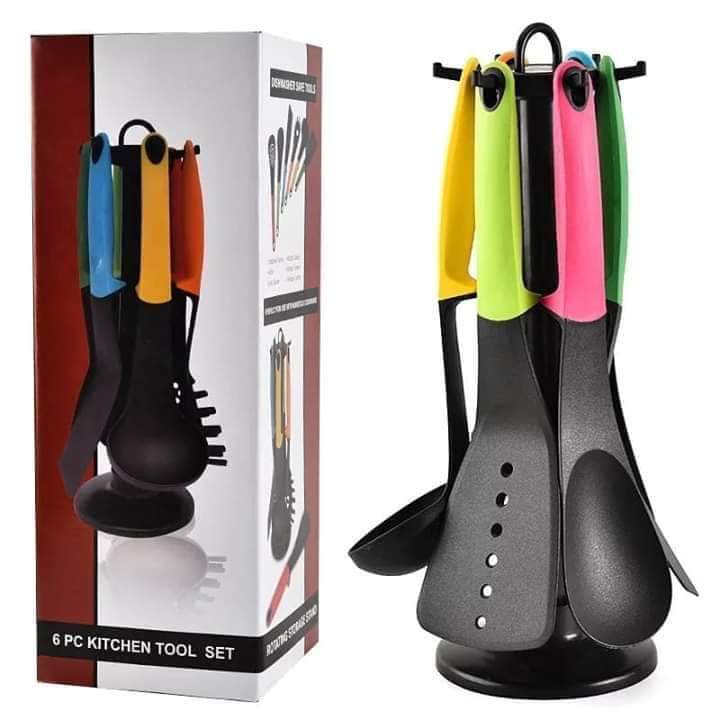 Non stick silicon spoon set