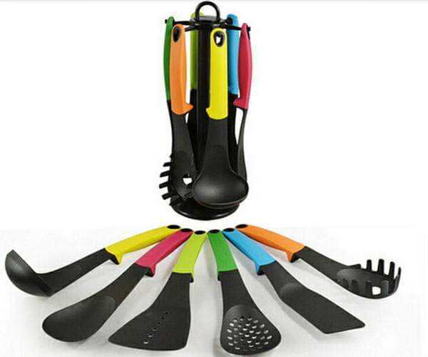 Non stick silicon spoon set