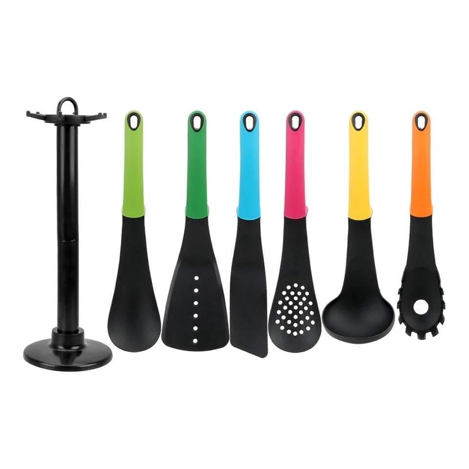 Non stick silicon spoon set