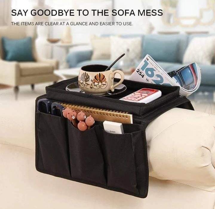 Sofa armrest organizer