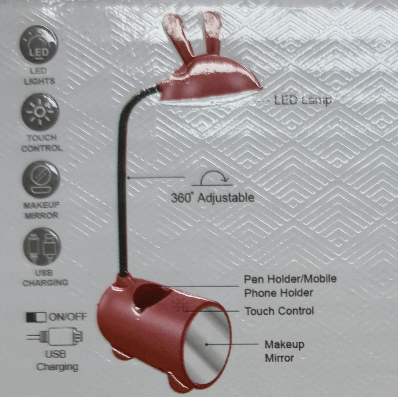 Rechargeable fashion lamp