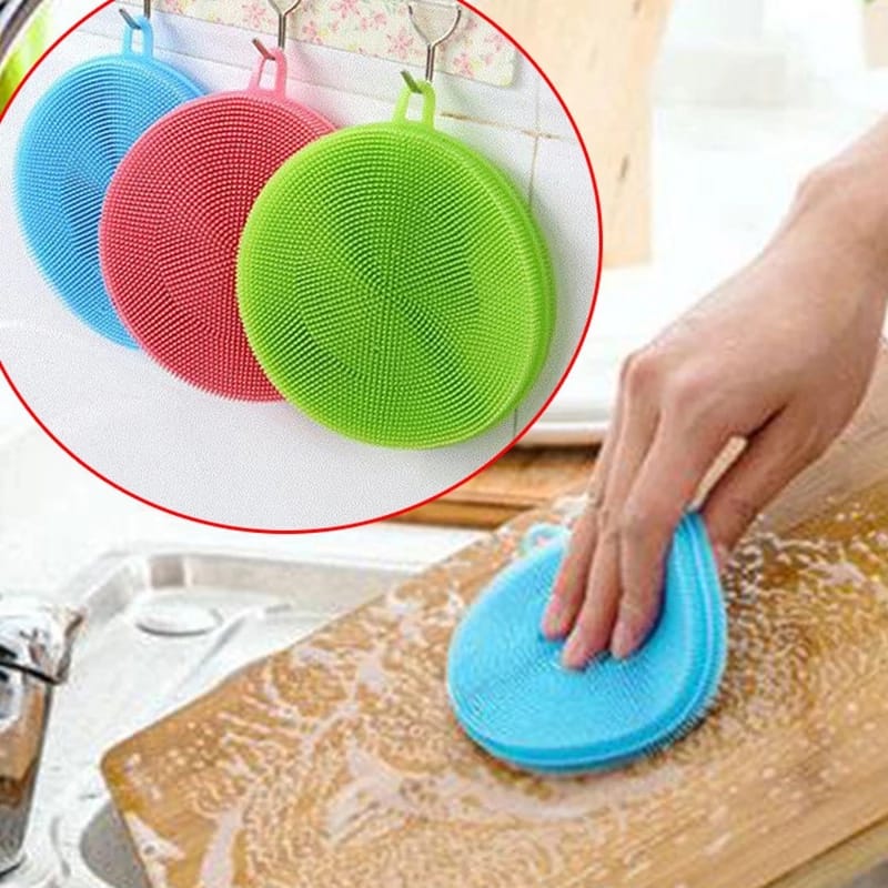 Silicone scouring pads