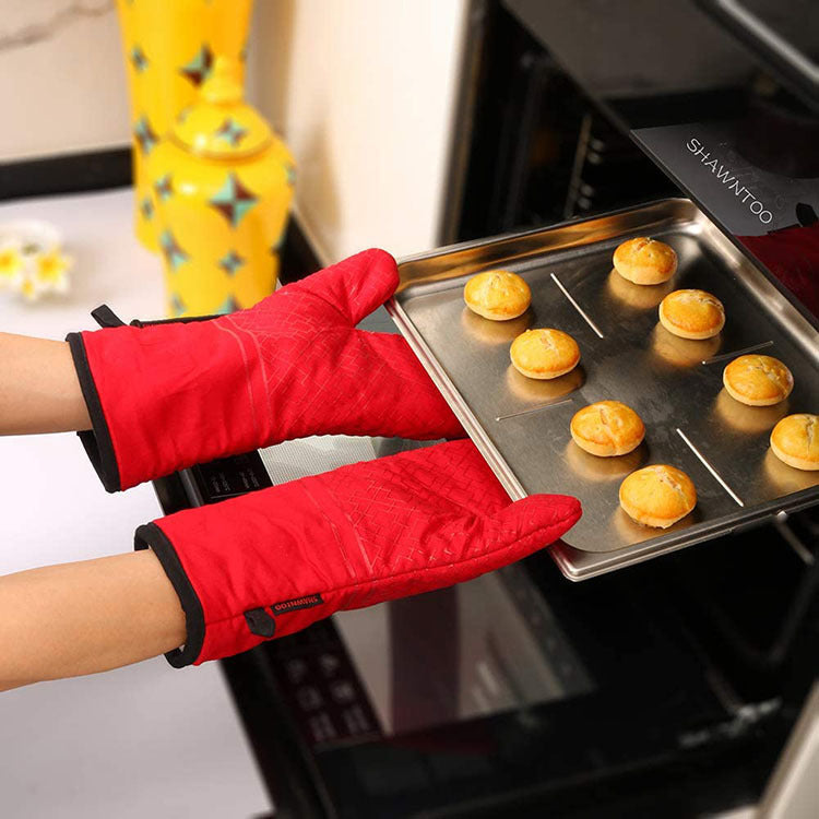 6pcs set high heat resistant oven mitts