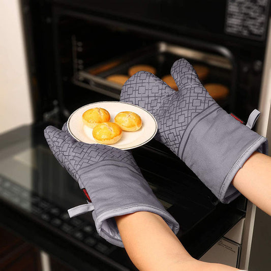 6pcs set high heat resistant oven mitts