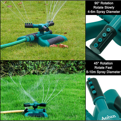 3 Arm Garden Sprinkler BlackNov