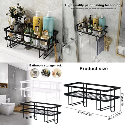 Single layer over the toilet rack/Shelf Bathroom Organizer