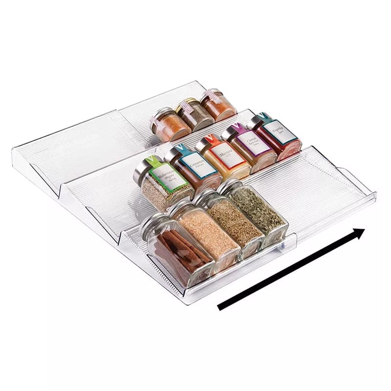 4 Tier Expandable Acrylic Spice Rack