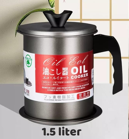 Metallic 1.5L Oil Sieve Can