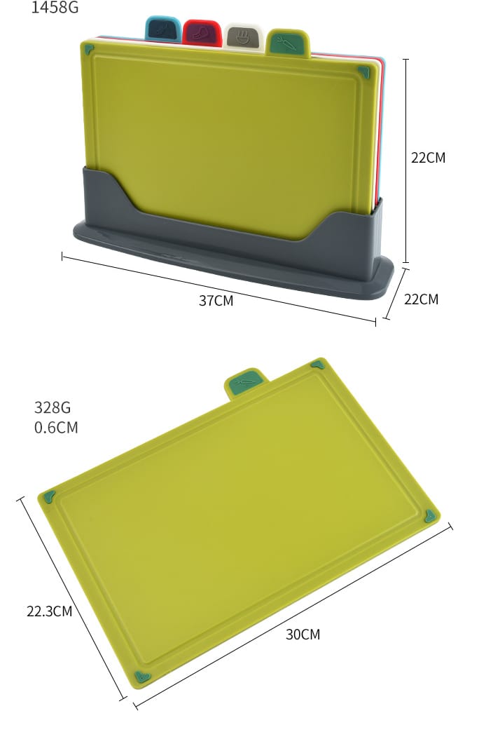 4 in 1 Chopping Boards Plus Stand