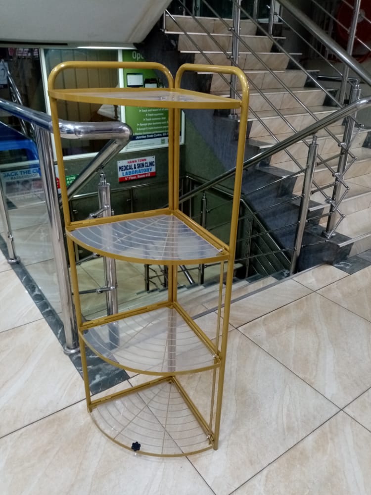 4 Tier Foldable Corner Shelf